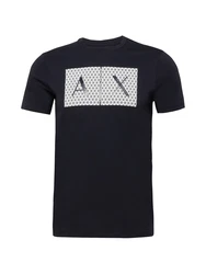 ARMANI EXCHANGE T-Shirt '8NZTCK' dunkelblau/weiß