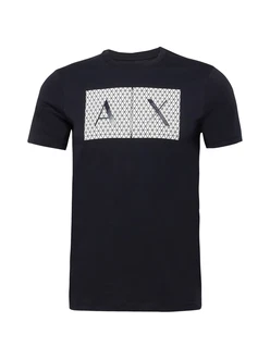 ARMANI EXCHANGE T-Shirt '8NZTCK' dunkelblau/weiß