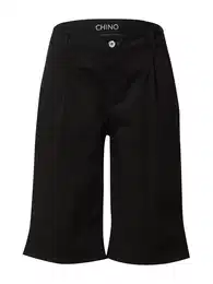 Kalhoty se sklady v pase černá