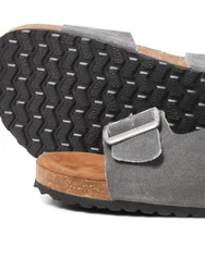 JACK & JONES Pantolette 'JFWLOUIS' dunkelgrau
