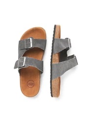 JACK & JONES Pantolette 'JFWLOUIS' dunkelgrau