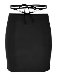 Sukně 'CELESTE' černá / stříbrná