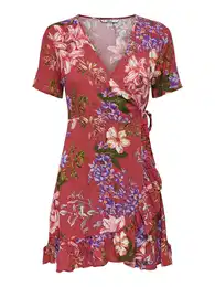 Šaty 'NOVA' zelená / tmavě fialová / krvavě červená / bílá