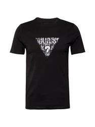 GUESS T-Shirt schwarz/weiß