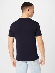 GUESS T-Shirt dunkelblau/gelb/weiß