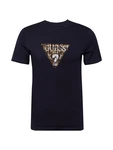 GUESS T-Shirt dunkelblau/gelb/weiß