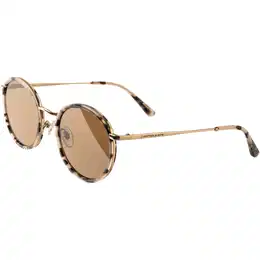 Sonnenbrille 'Amsterdam Sand Tortoise Brown' beige / braunmeliert / gold