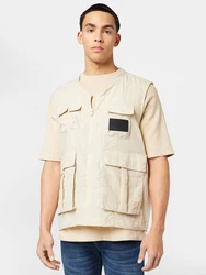 Calvin Klein Jeans Weste beige/schwarz