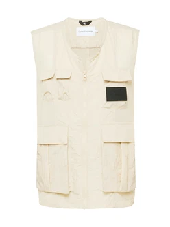 Calvin Klein Jeans Weste beige/schwarz