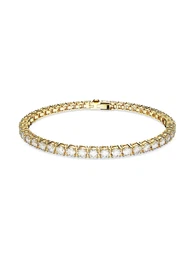 Narukvica 'Matrix Tennis bracelet' zlatna / prozirna