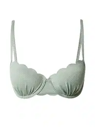 Bikini gornji dio 'Scallop' pastelno zelena