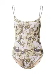 Plavky 'Leah' chladná modrá / khaki / olivová / bílá