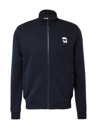 Sweatjacke navy / hellgrau / schwarz / wei