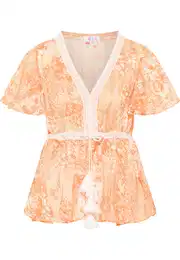 Bluza narančasta / bijela