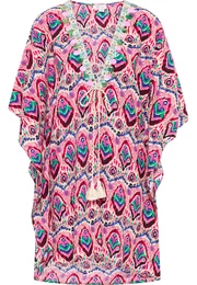 Kimono smaragdno zelena / puder roza / svijetloroza / bordo