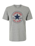 CONVERSE T-Shirt 'Chuck Taylor All Star' dunkelblau / graumeliert / rot