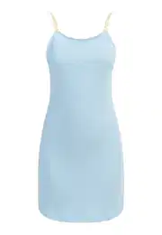 Haljina svijetloplava / žuta / bijela