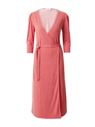 Šaty 'Danika' ohnivá červená / bílá