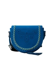 Torba preko ramena plava / limeta