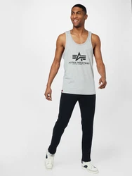 ALPHA INDUSTRIES Shirt/Top grau/schwarz