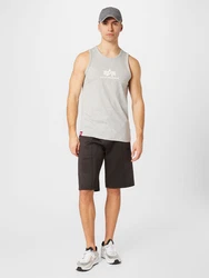 Alpha Industries Top BASIC TANK hellgrau/weiß