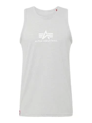 Alpha Industries Top BASIC TANK hellgrau/weiß