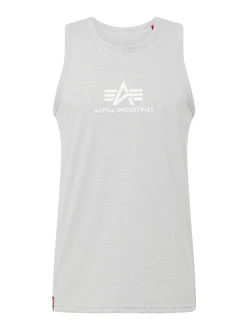 Alpha Industries Top BASIC TANK hellgrau/weiß