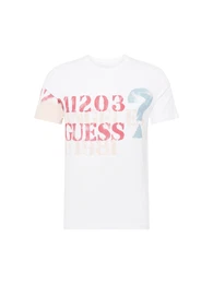 T-Shirt beige / hellblau / hellrot / wei