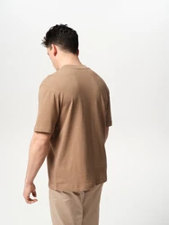 ABOUT YOU x Jaime Lorente T-Shirt 'Bruno' hellbraun