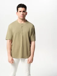 ABOUT YOU x Jaime Lorente T-Shirt 'Bruno' khaki