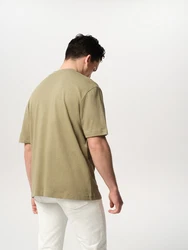 ABOUT YOU x Jaime Lorente T-Shirt 'Bruno' khaki