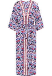 Kimono boja pijeska / plava / narančasta / roza