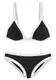 VENICE BEACH Sportovní bikiny  černá / bílá