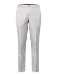 JACK & JONES Hose 'FRANCO' hellgrau/schwarz/weiß