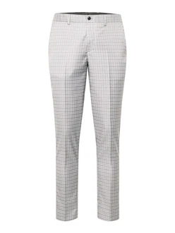JACK & JONES Hose 'FRANCO' hellgrau/schwarz/weiß