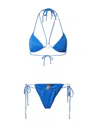Bikiny modrá / stříbrně šedá