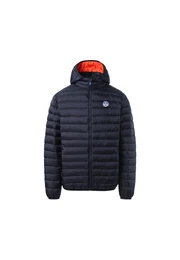 Jacke 'Crozet' navy / feuerrot / naturweiß