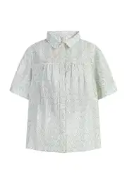 Bluza svijetloplava / prljavo bijela