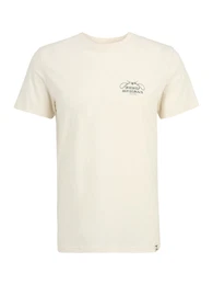 T-Shirt 'Bonsigh' beige / dunkelgrn