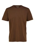 SELECTED HOMME T-Shirt SLHAspen braun