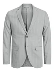 JACK & JONES Sakko Franco grau/weiß
