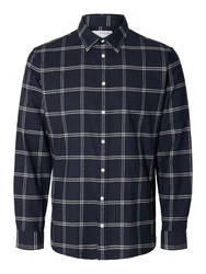 SELECTED HOMME Hemd 'Owen' saphir/wei