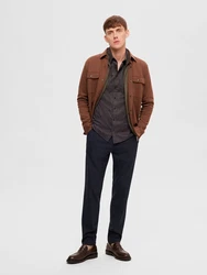 SELECTED HOMME Hemd Owen basaltgrau