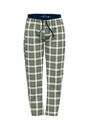Pyjamahose navy / schilf / wei
