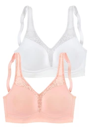 Podprsenka pink / bílá