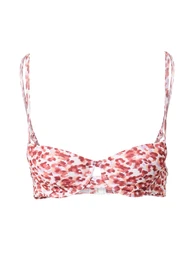 Bikini gornji dio 'Tobago' lila / pastelno roza / karmin crvena / bijela