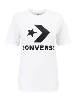 CONVERSE T-Shirt schwarz/weiß