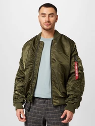 ALPHA INDUSTRIES Jacke oliv/rot