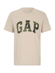 GAP T-Shirt beige/grün