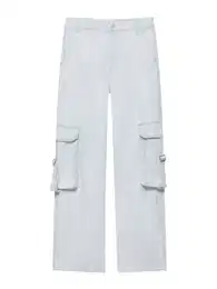 Džíny s kapsami světlemodrá